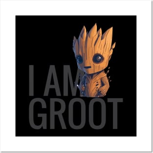 I am Groot t-shirt Posters and Art